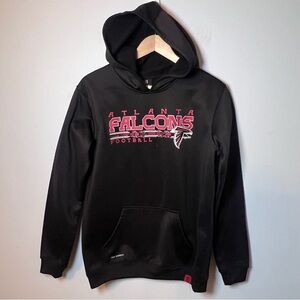 Atlanta Falcons YOUTH Hoodie Kids sz XL Black Tek Warm Sweatshirt NFL Football